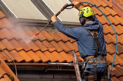 Démoussage et hydrofuge de toiture à Thomery